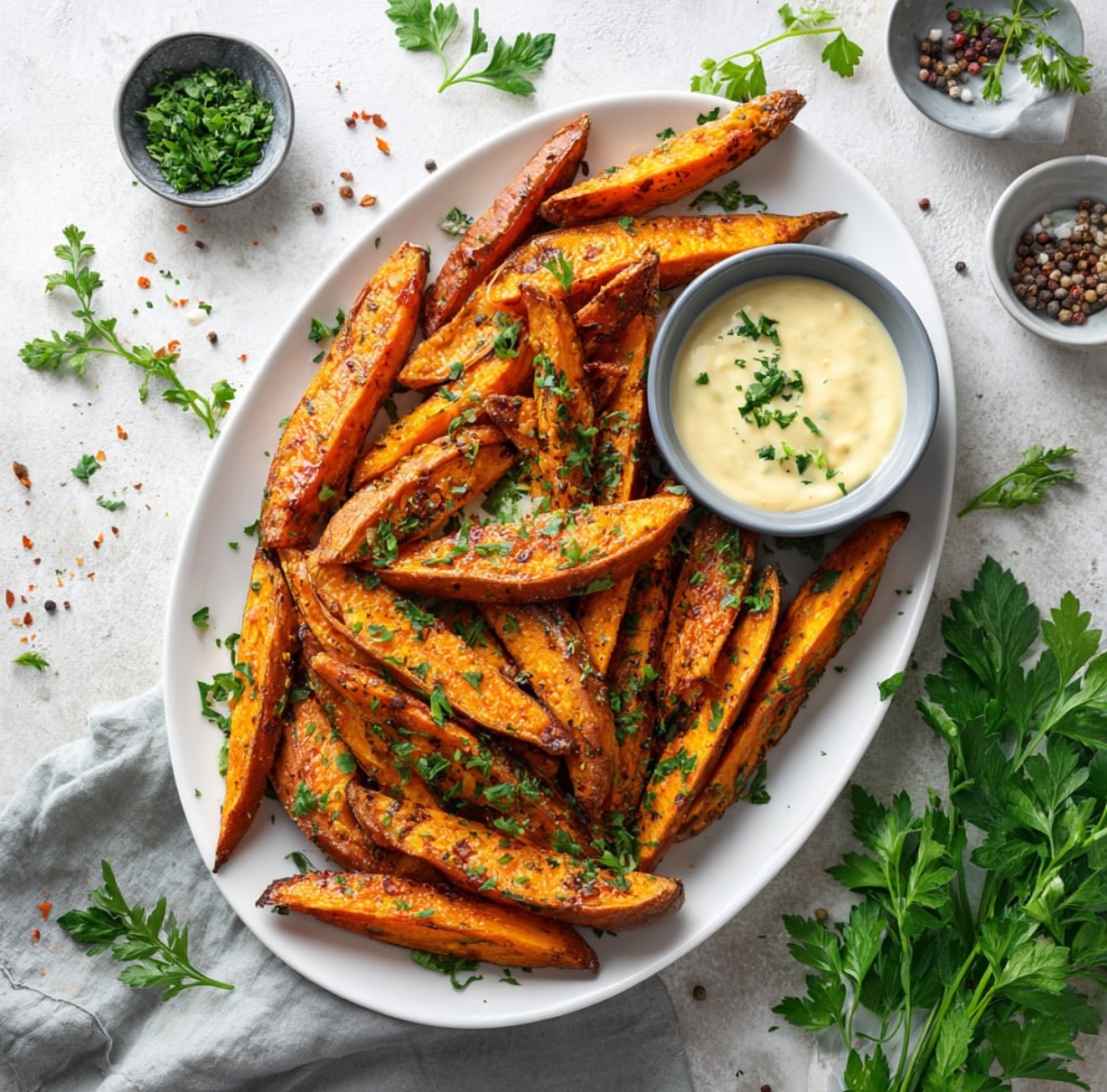 Air Fryer Sweet Potato Wedges