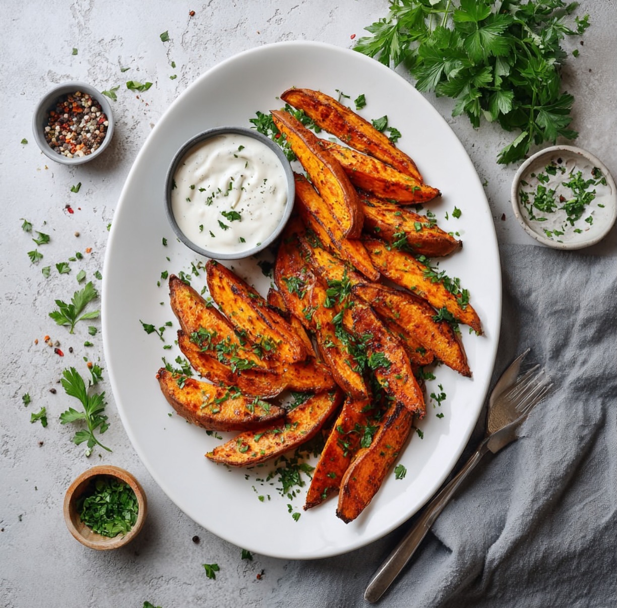 Air Fryer Sweet Potato Wedges