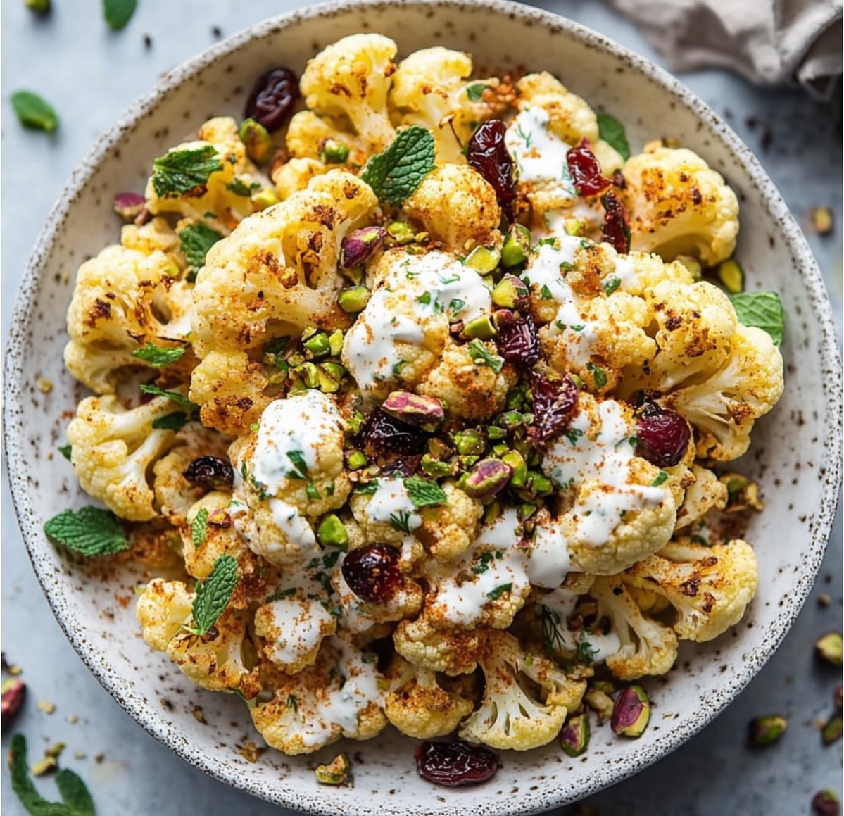 Harissa Tahini Cauliflower