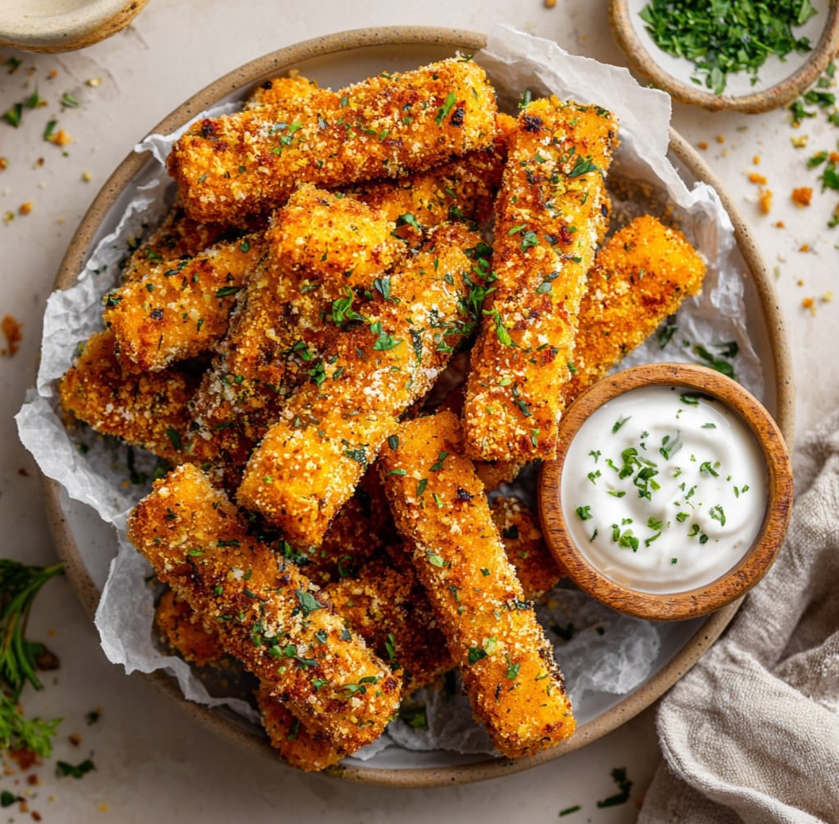 Vegan Buffalo Tofu Wings