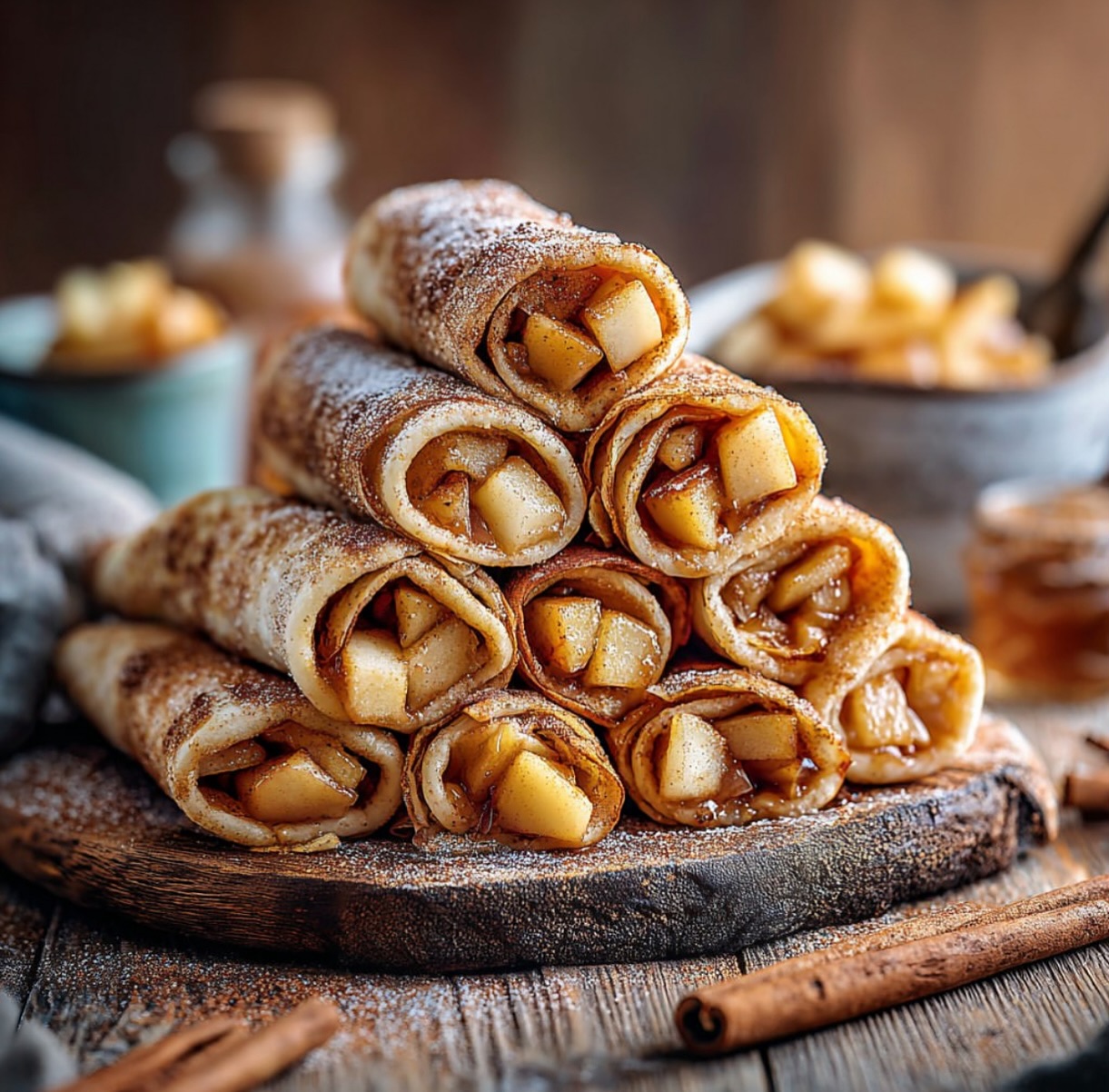 Vegan Crepes with Apple Cinnamon Filling