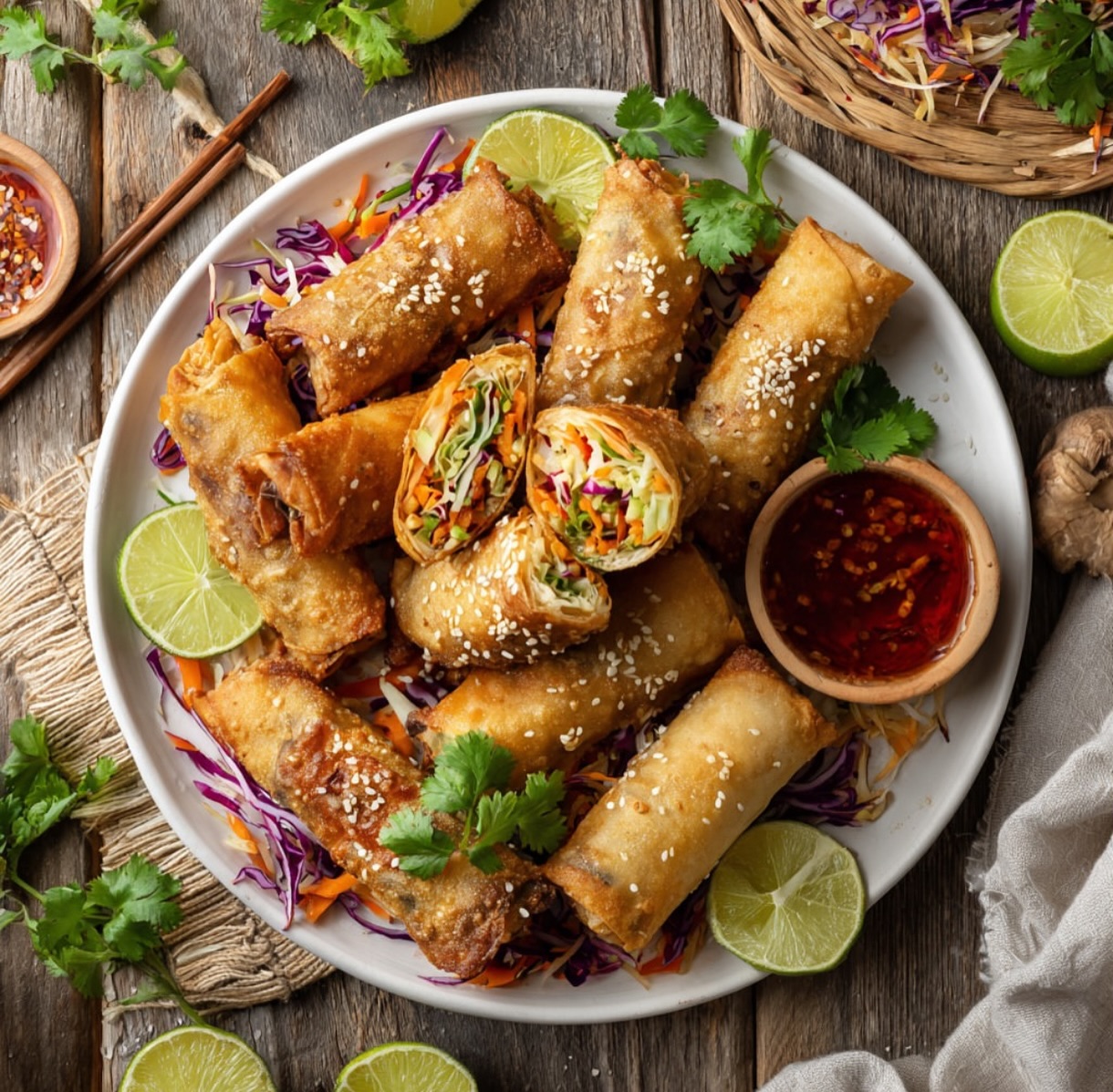 Crispy Vegetable Spring Rolls