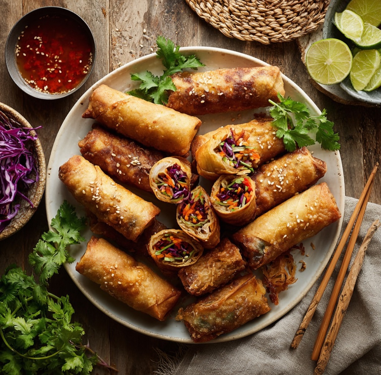 Crispy Vegetable Spring Rolls