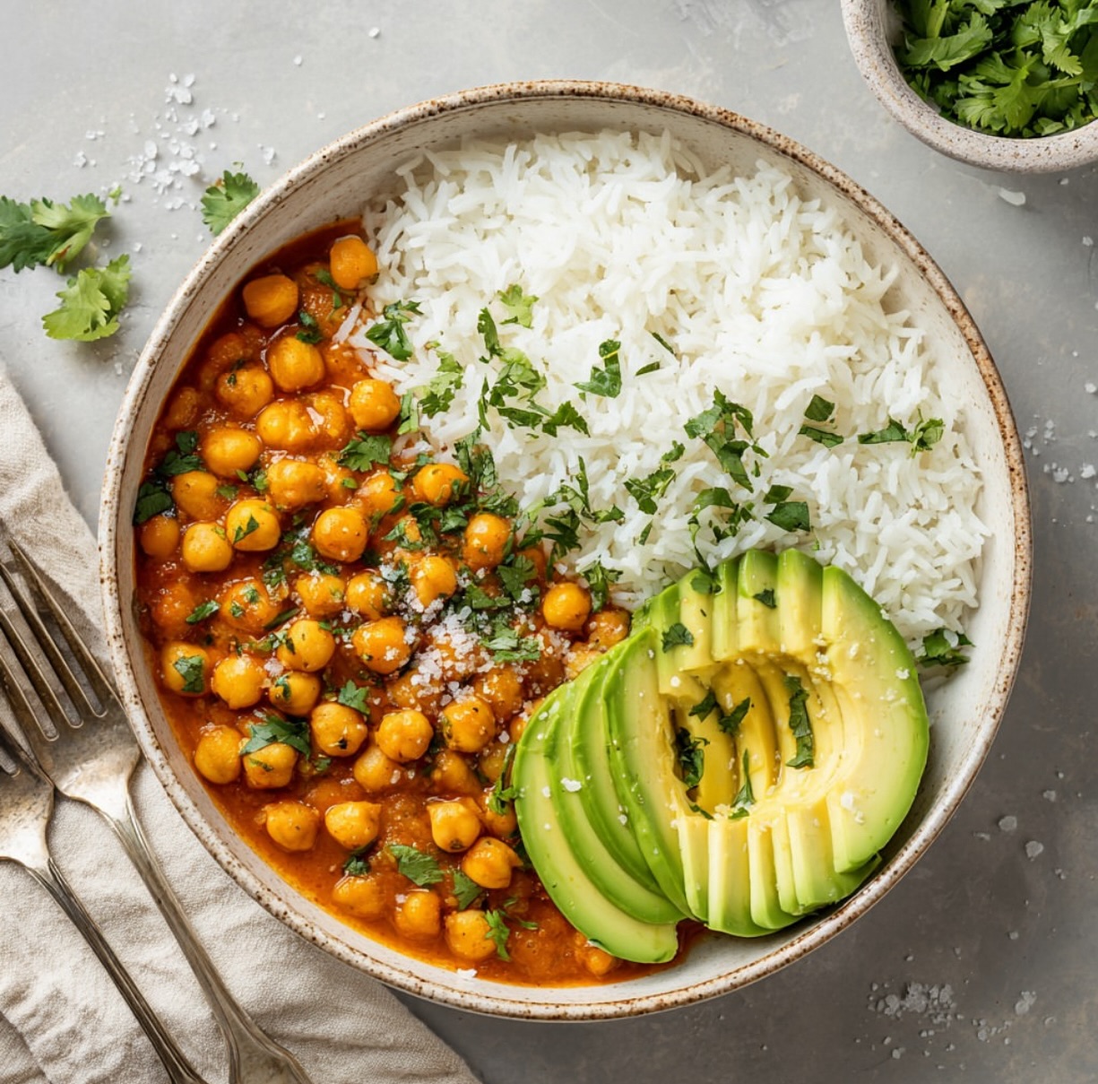 Stewed Tomato Chickpea Curry