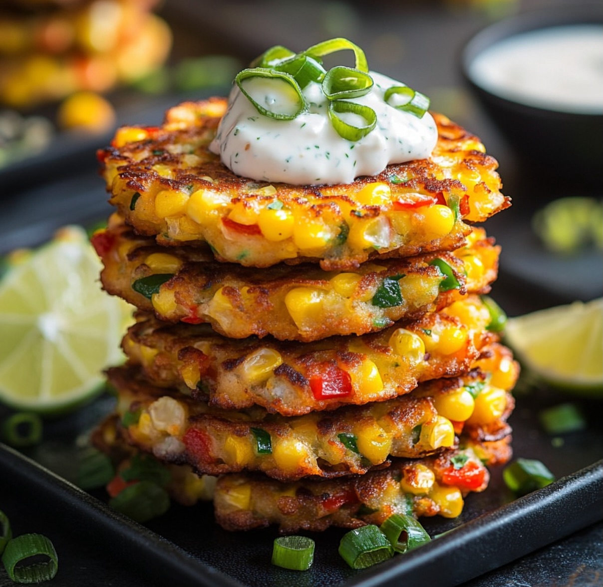 Crispy Vegan Corn Fritters
