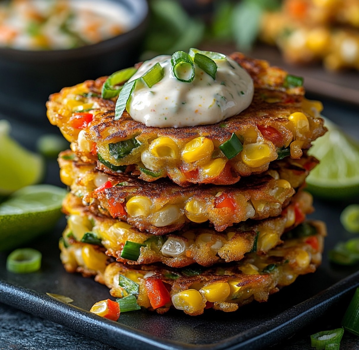 Crispy Vegan Corn Fritters