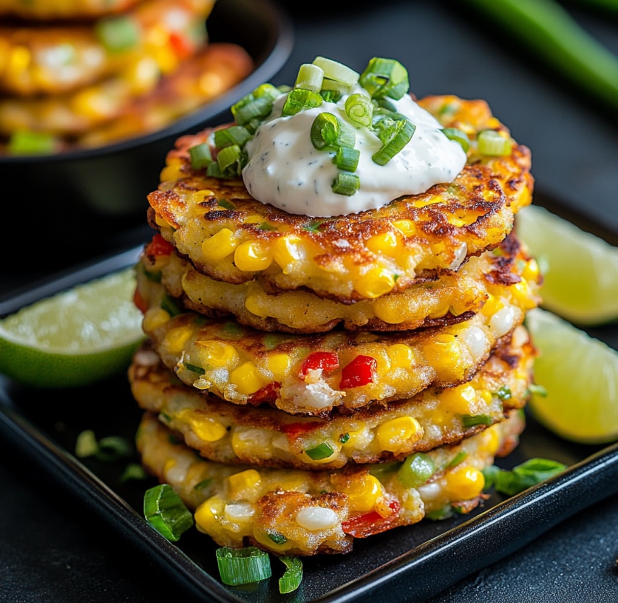 Crispy Vegan Corn Fritters