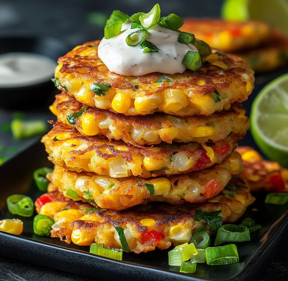 Crispy Vegan Corn Fritters