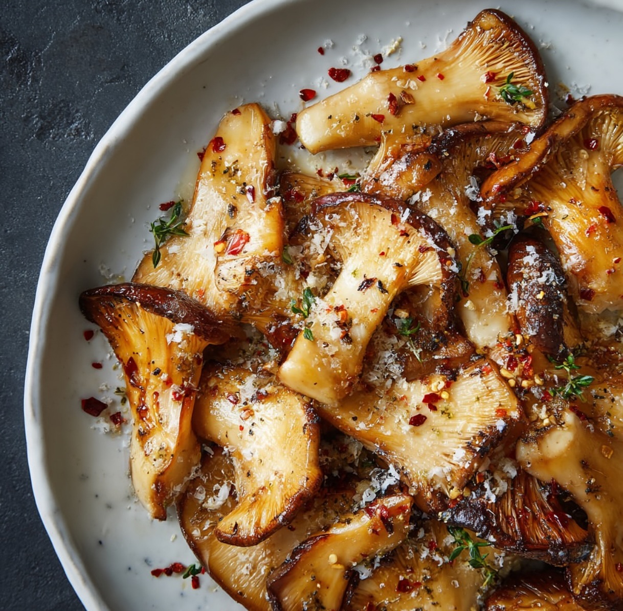 Grilled Seasoned Mushrooms with Herbs