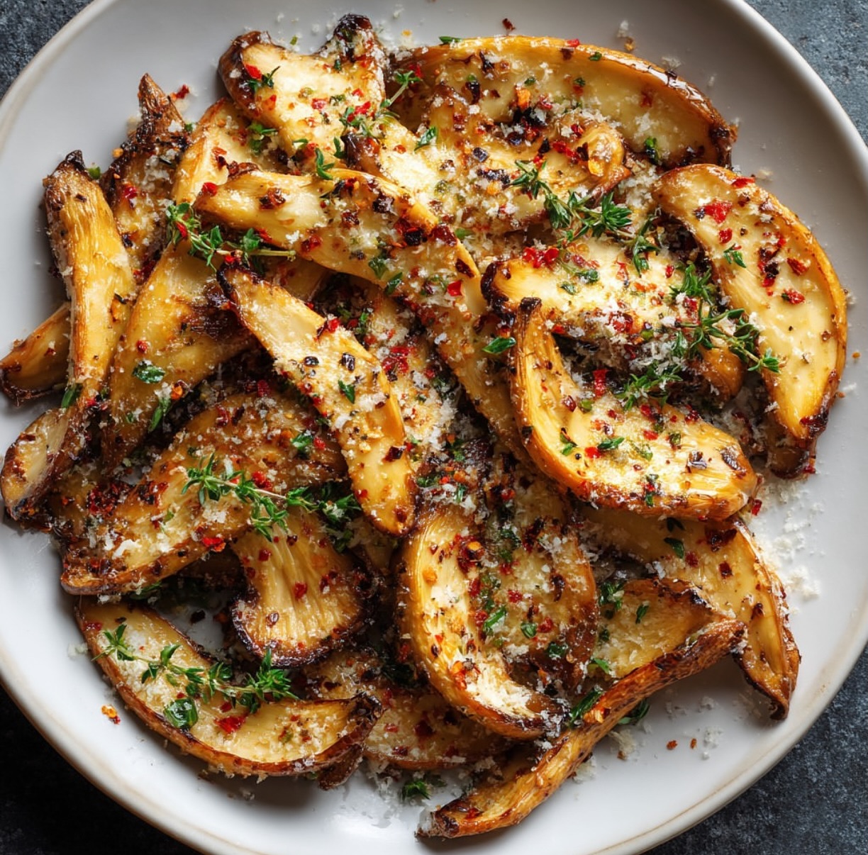 Grilled Seasoned Mushrooms with Herbs