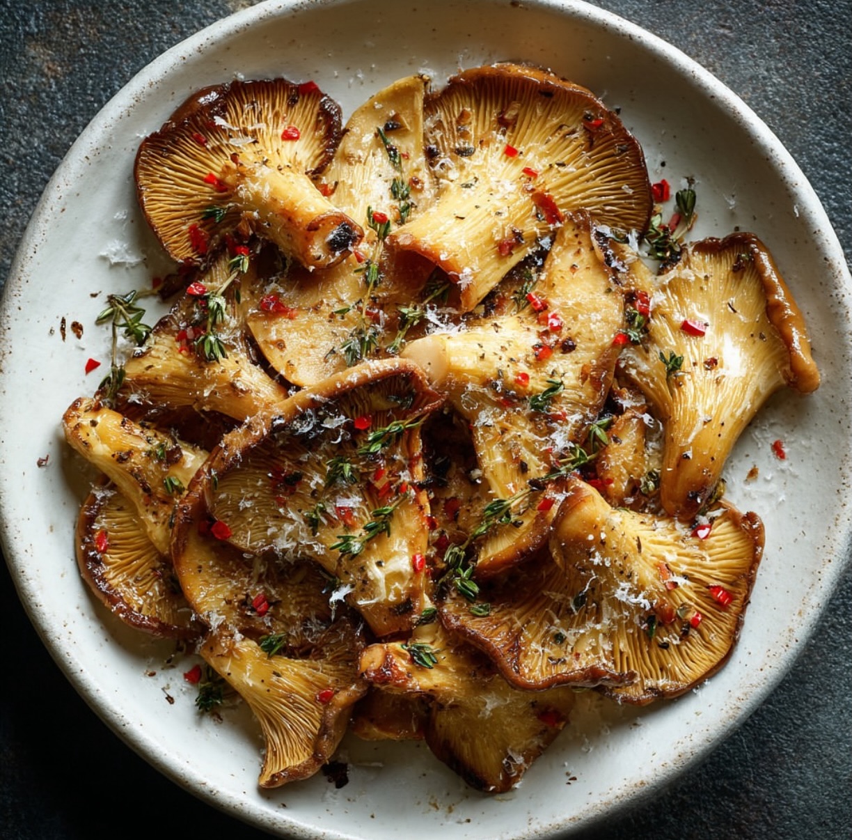 Grilled Seasoned Mushrooms with Herbs