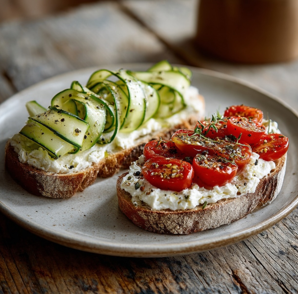 Creamy Greek-Style Cheese Toasts