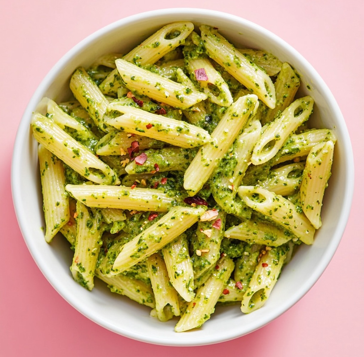Homemade Vegan Pesto Pasta