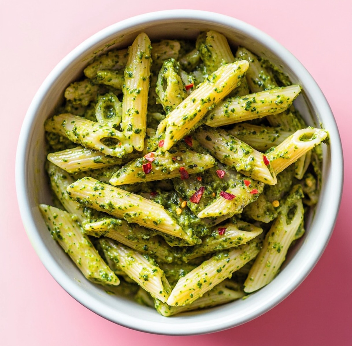 Homemade Vegan Pesto Pasta