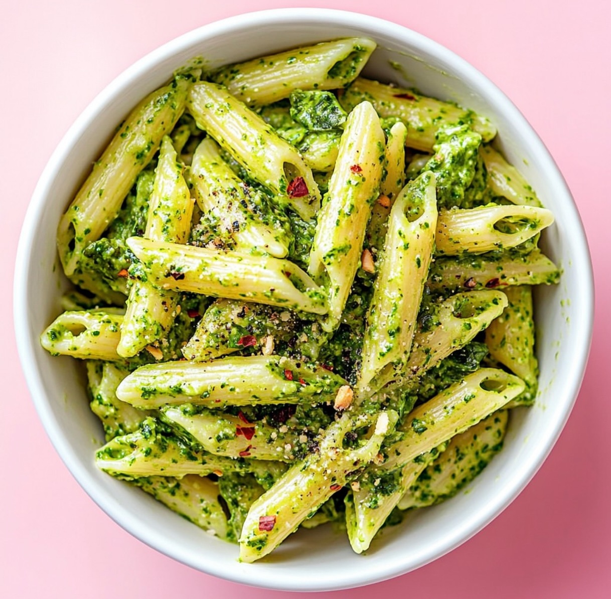 Homemade Vegan Pesto Pasta