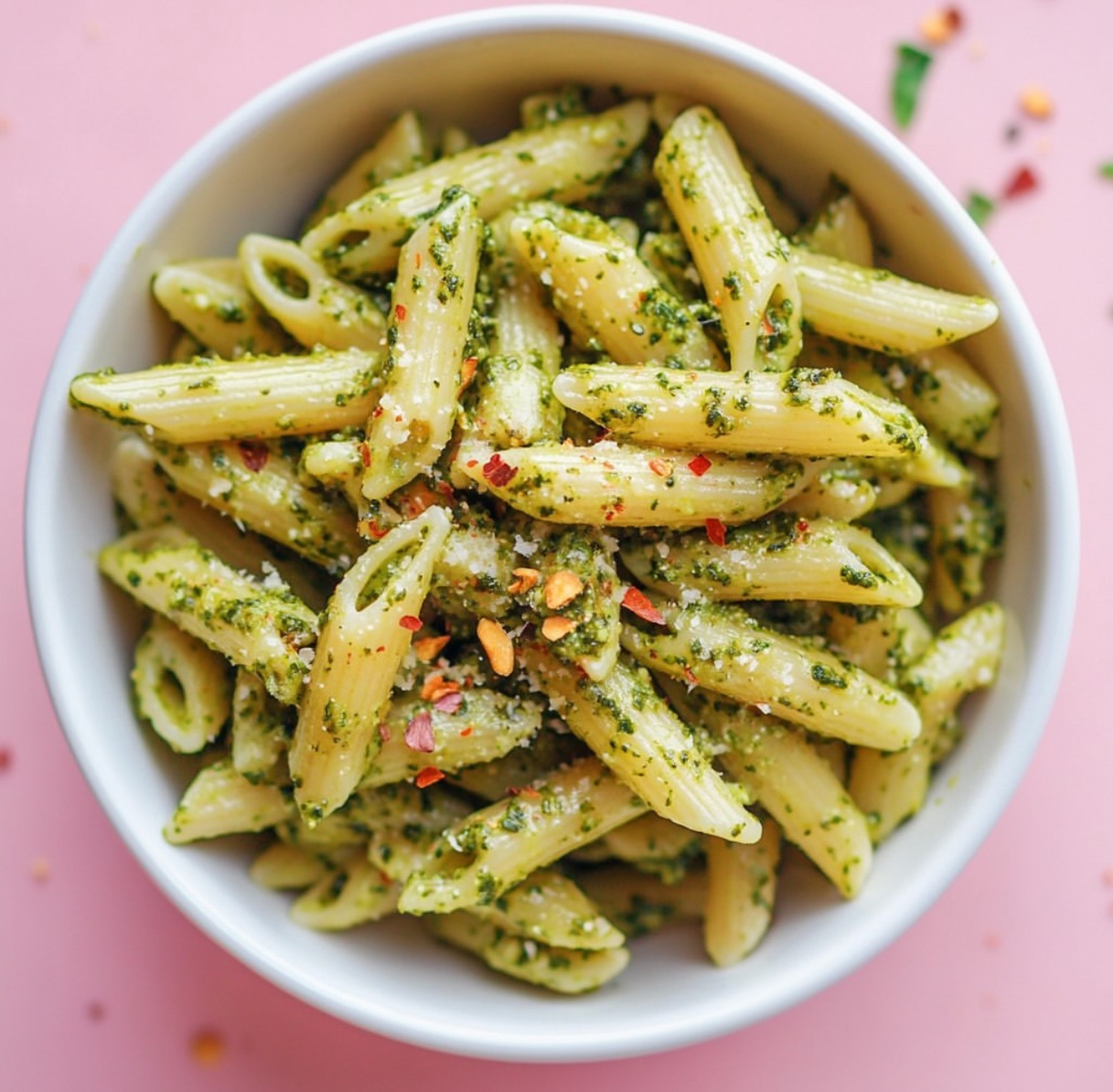 Homemade Vegan Pesto Pasta