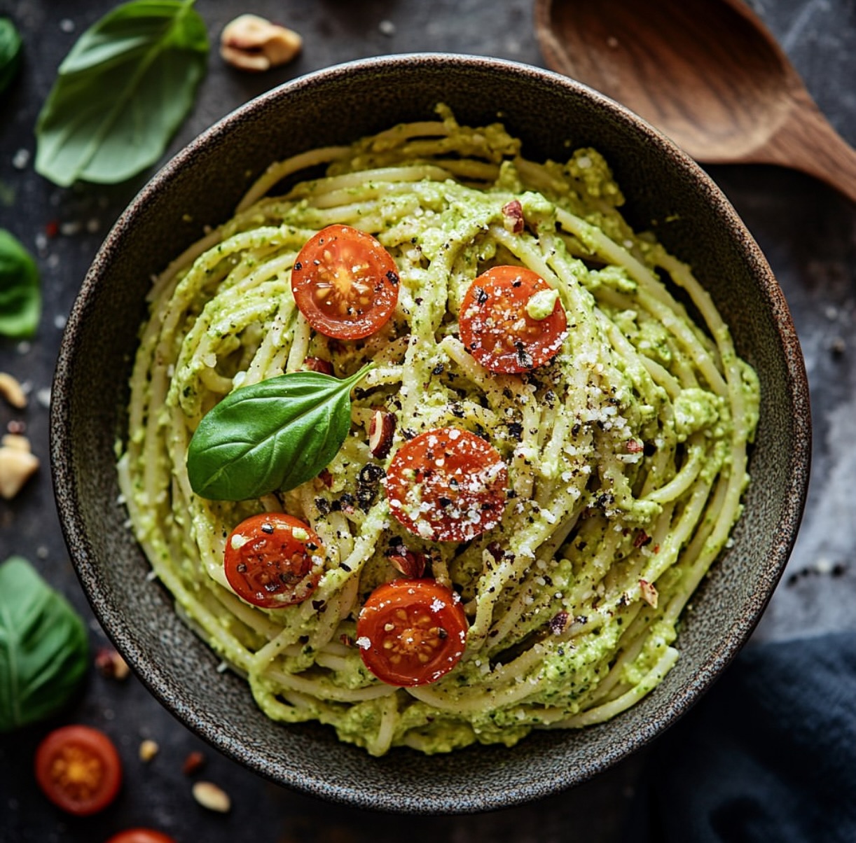 Vegan Creamy Avocado Pasta Dish