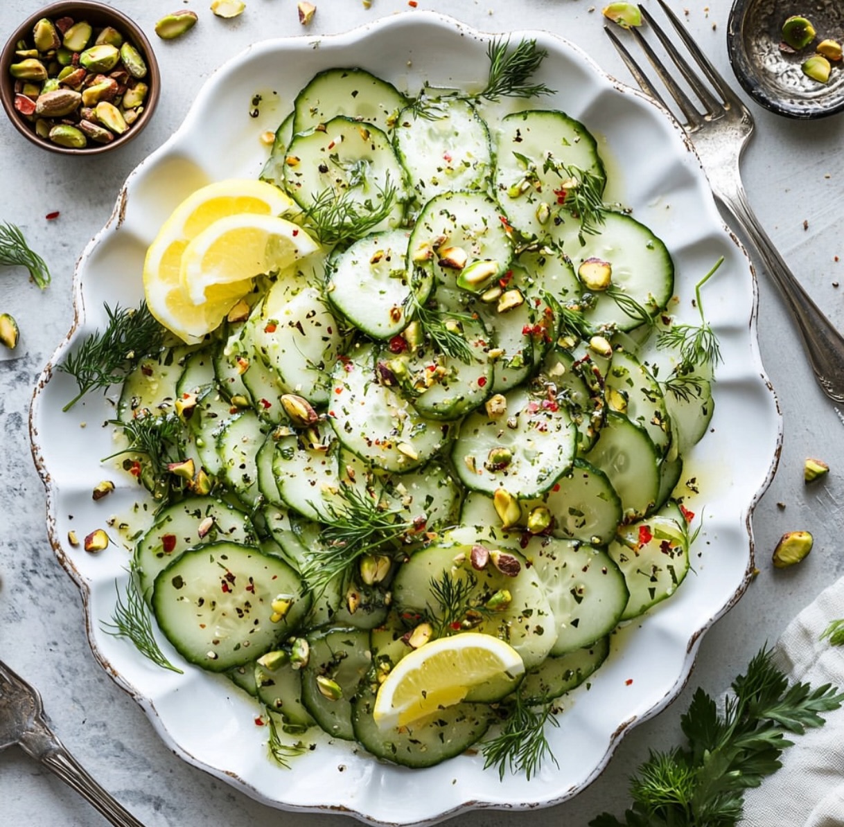 Vegan Creamy Cucumber Salad