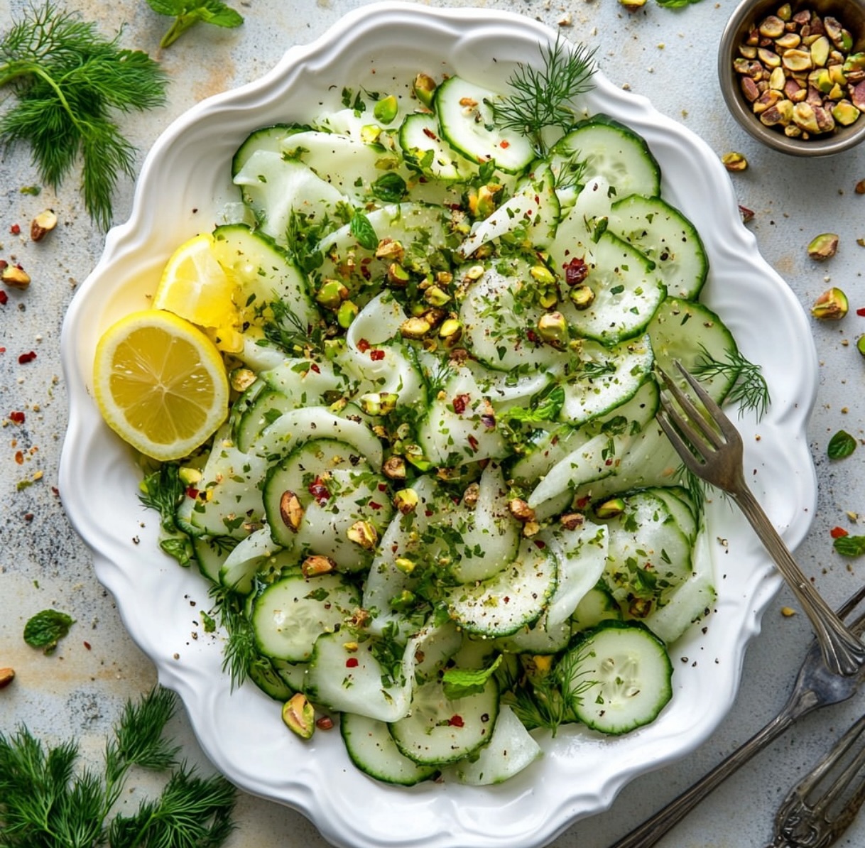 Vegan Creamy Cucumber Salad