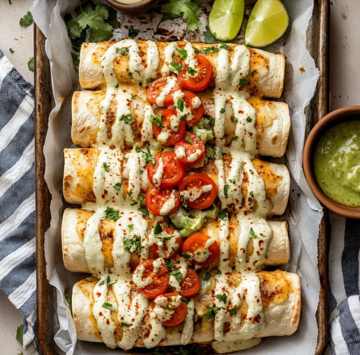 Baked Vegan Taquitos with Tofu