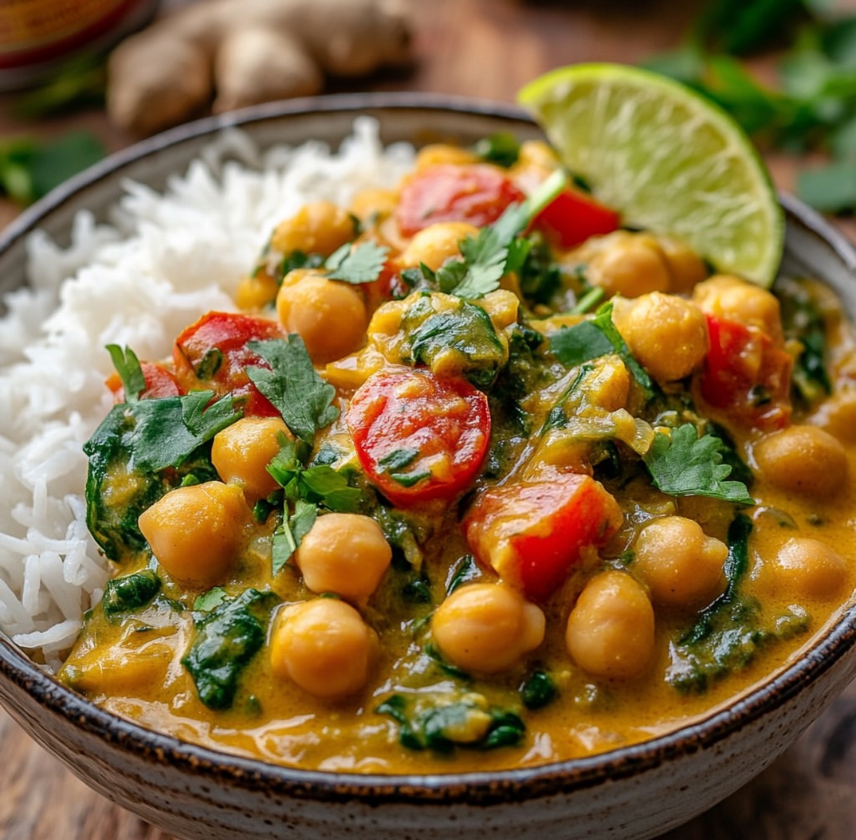 Simple Vegan Chickpea Coconut Curry