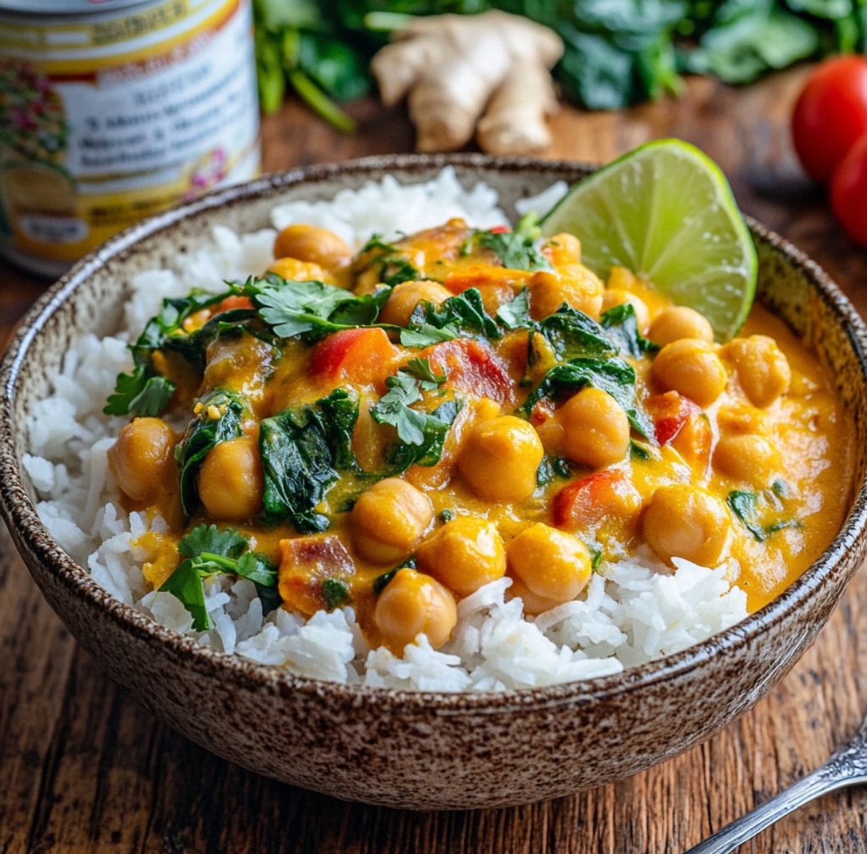 Simple Vegan Chickpea Coconut Curry