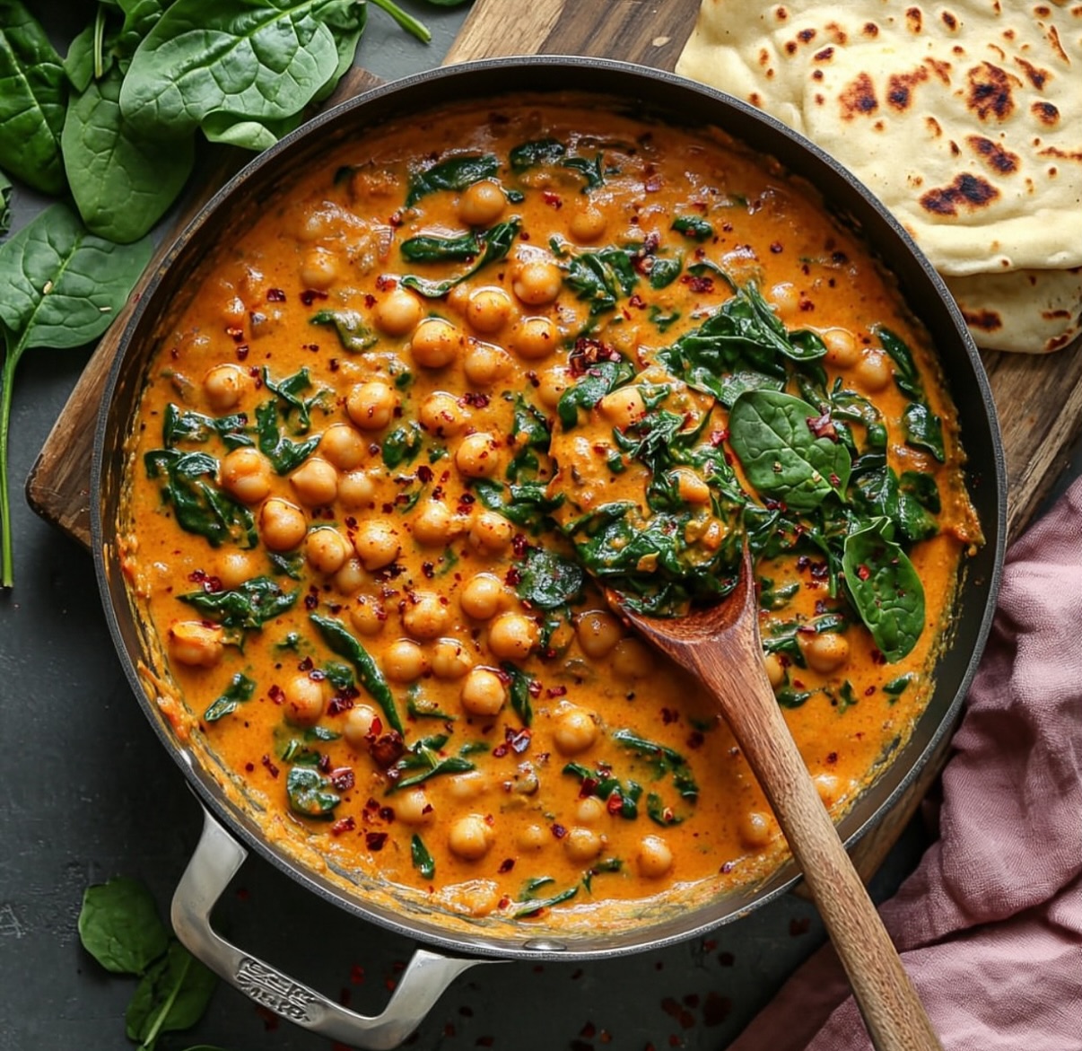Vegan Harissa Chickpeas with Roasted Tomatoes