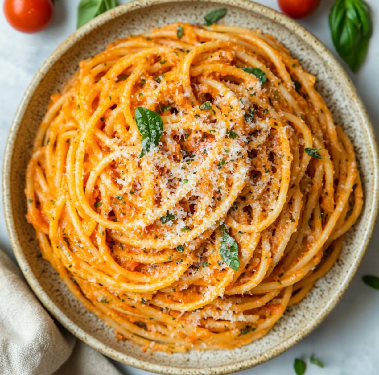 One Pot Spaghetti with Lentil Ragu