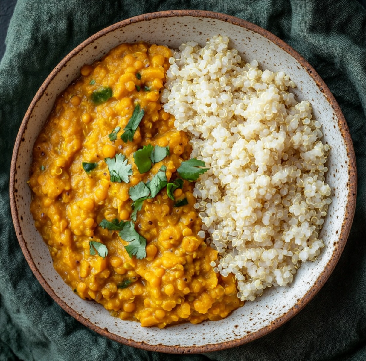 Vegan Butternut Squash Dhal with Cashew Milk