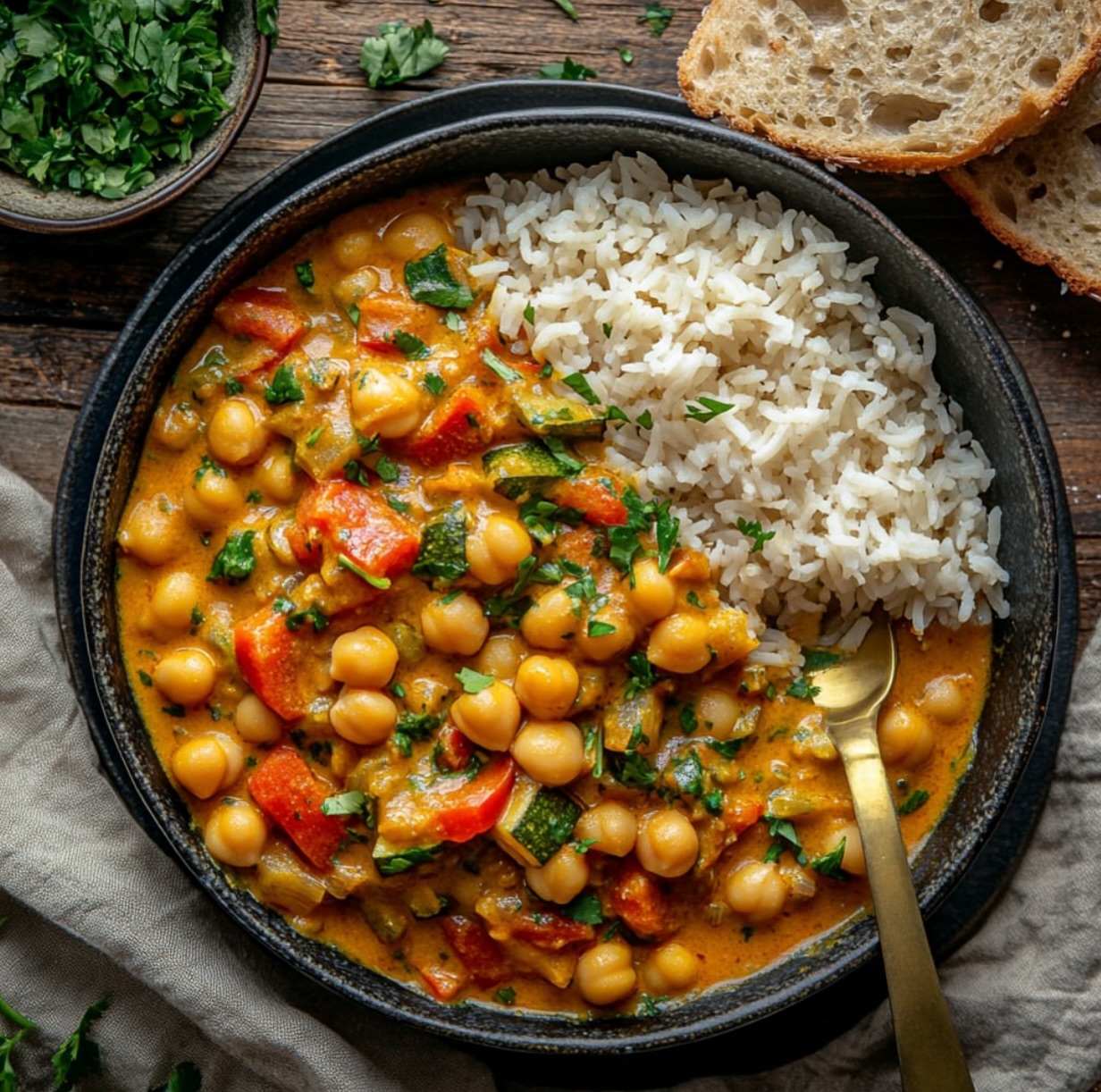 Vegan Vegetable Curry with Pineapple