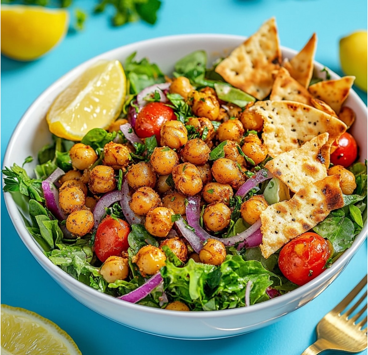 Vegan Chickpea Shawarma Salad