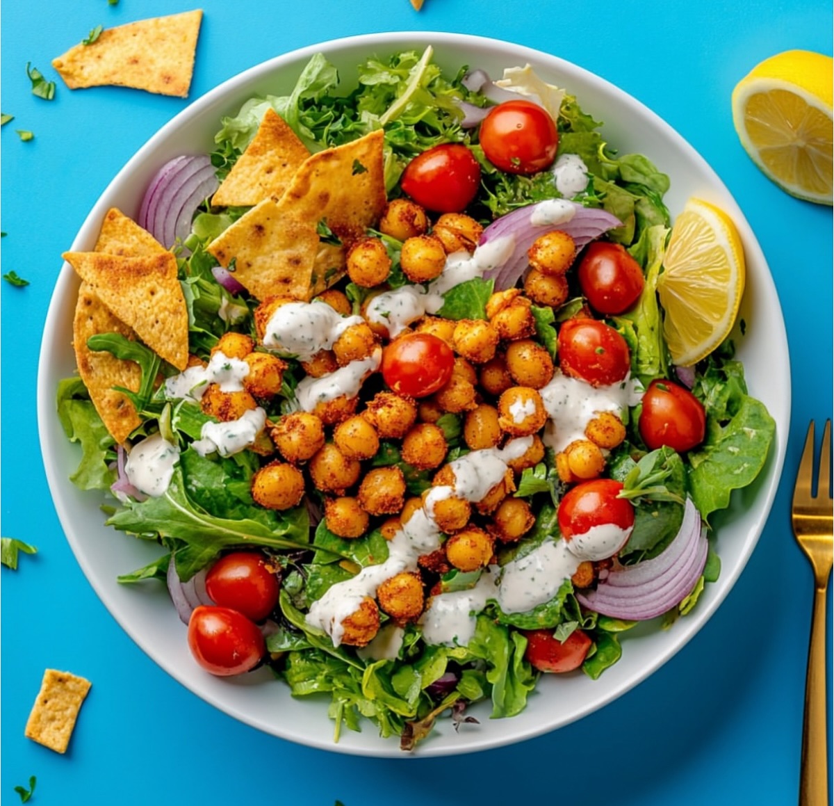 Vegan Chickpea Shawarma Salad