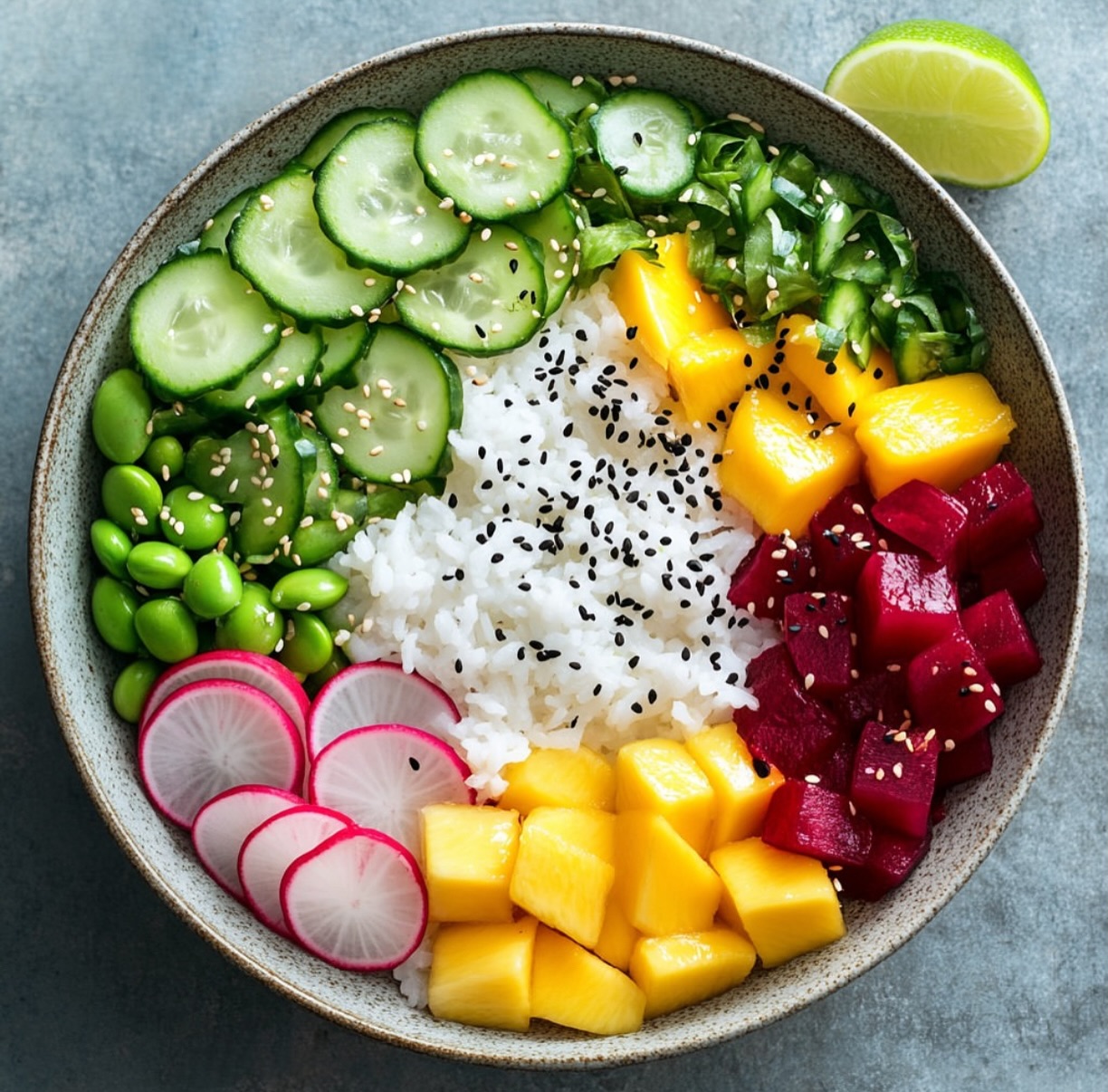 Vegan Beet Poke Bowls