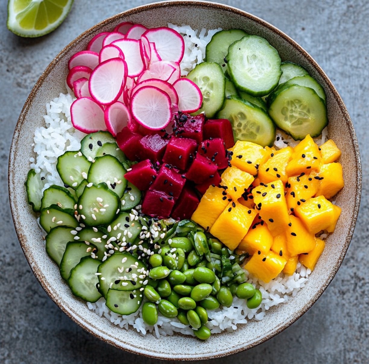 Vegan Beet Poke Bowls