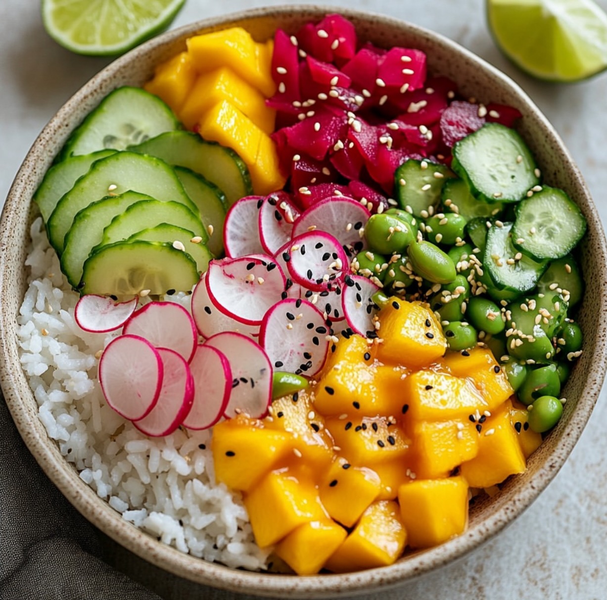 Vegan Beet Poke Bowls