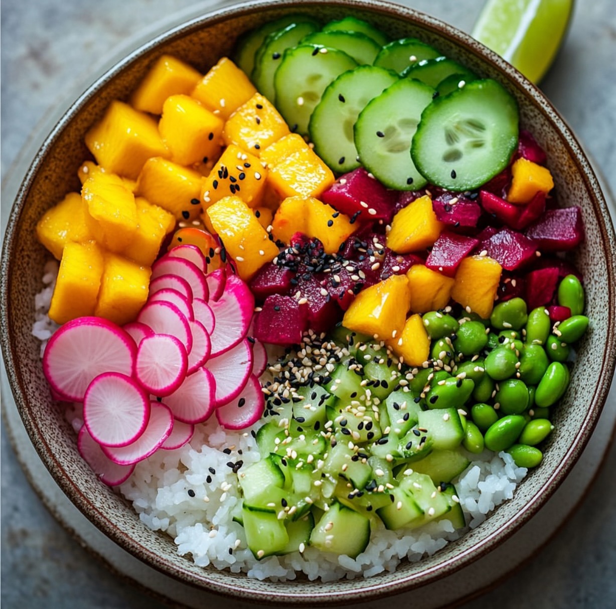 Vegan Beet Poke Bowls