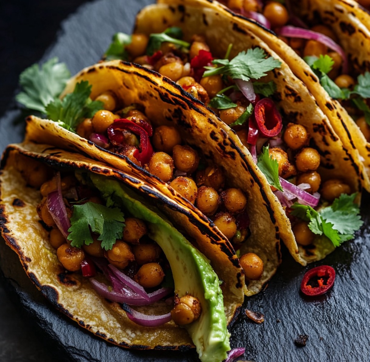 Tempeh Tacos with Avocado Crema