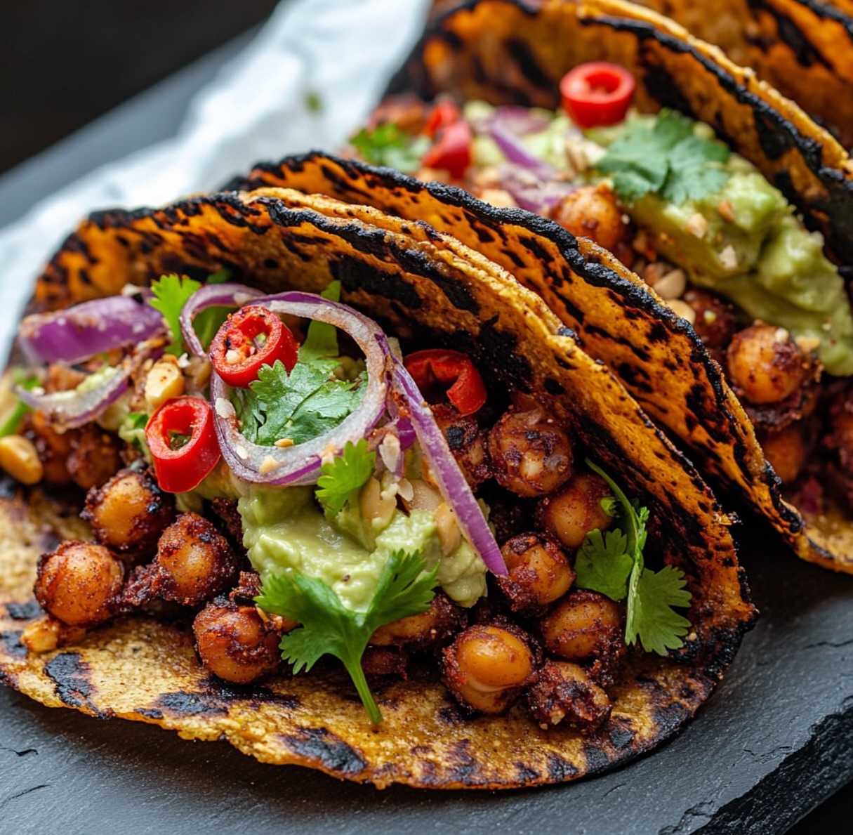 Tempeh Tacos with Avocado Crema