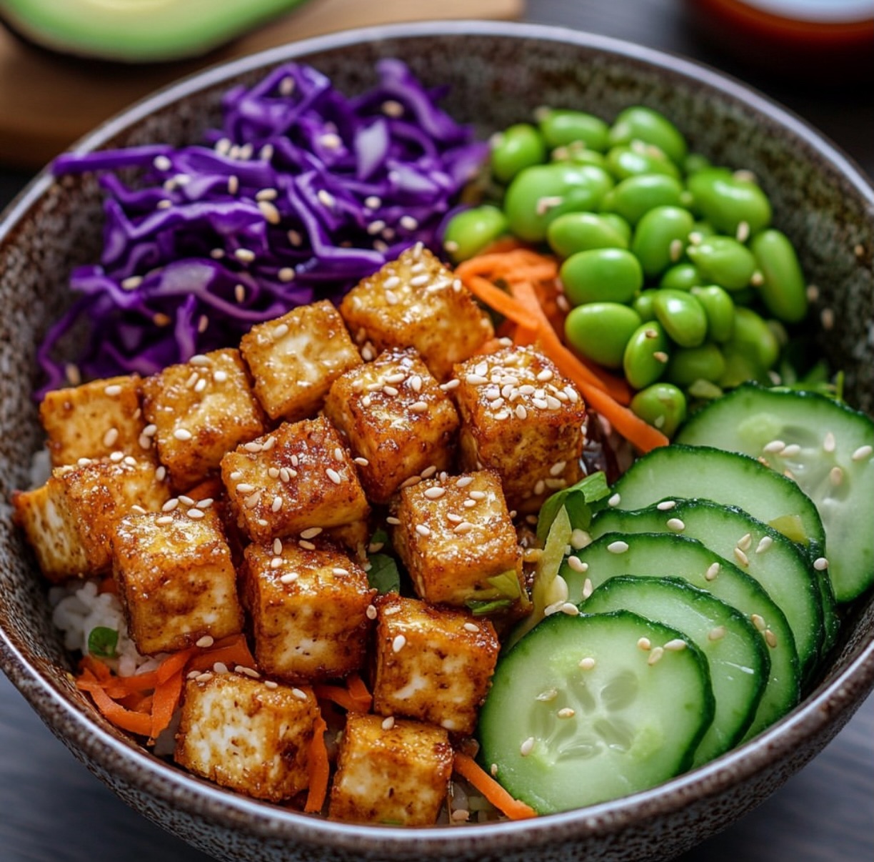 Vegan Tofu Poke Bowl