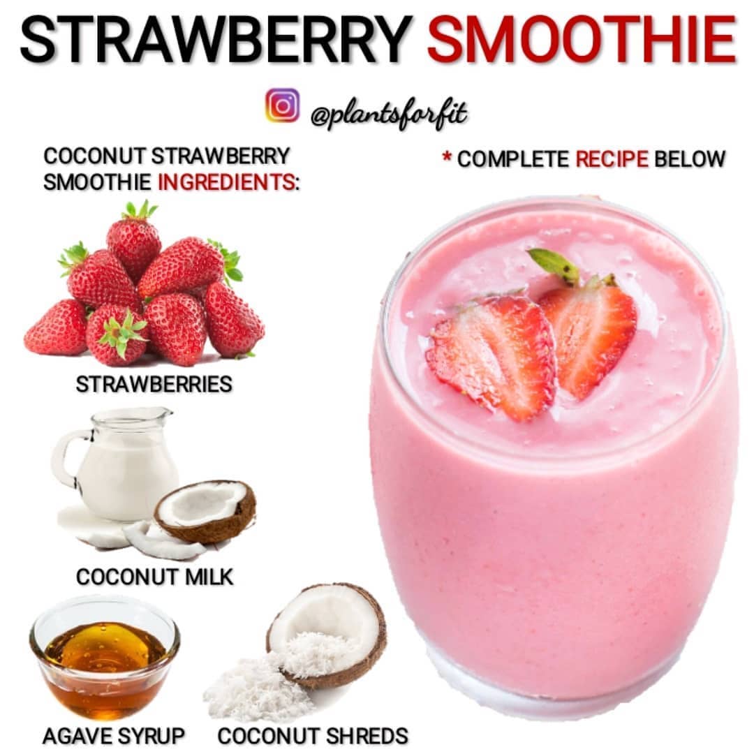 Refreshing Vegan Strawberry Coconut Milk Smoothie