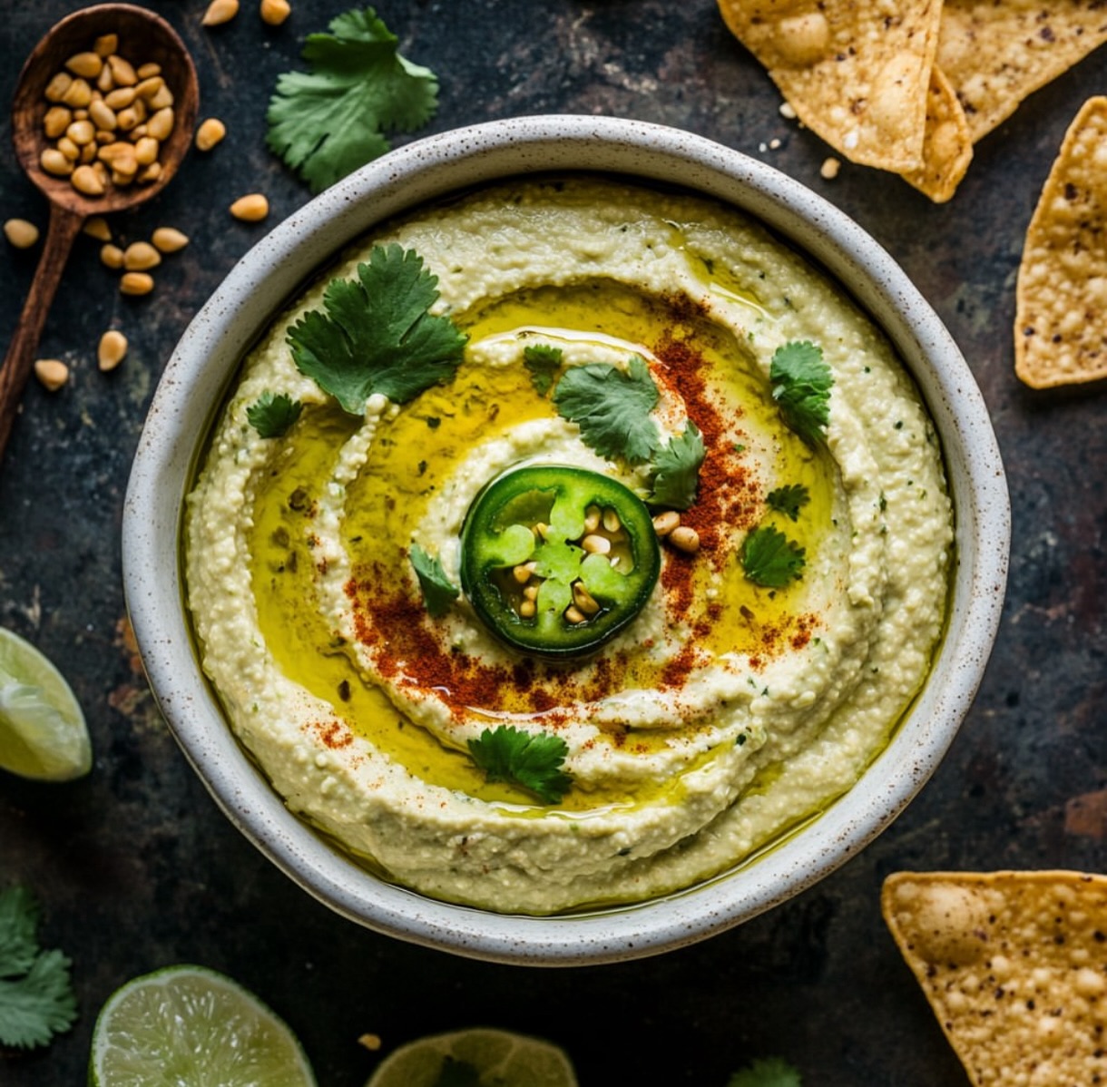 Spicy Roasted Jalapeno Hummus