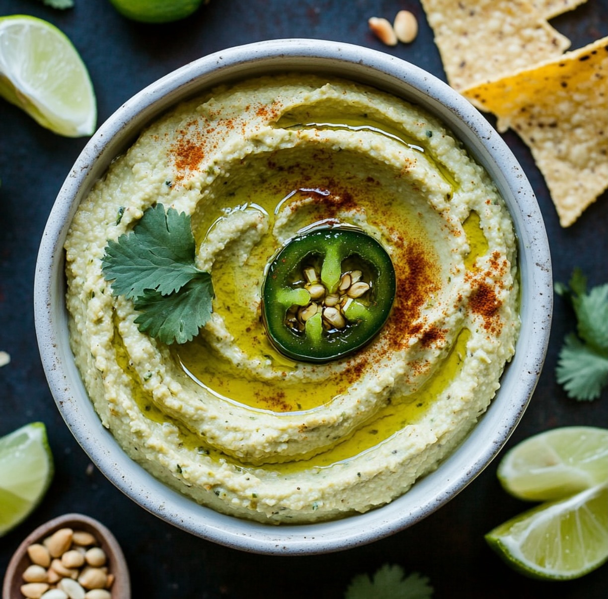 Spicy Roasted Jalapeno Hummus