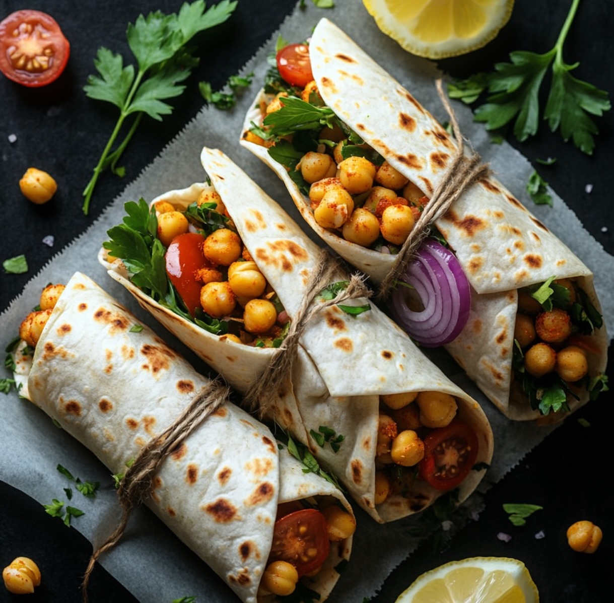 Vegan Chickpea Shawarma Sandwich