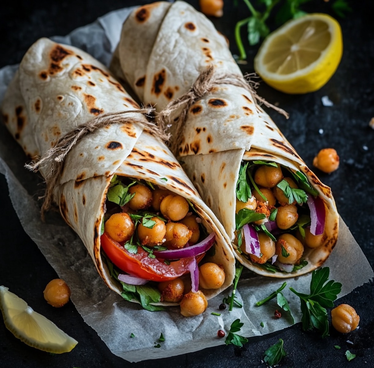 Vegan Chickpea Shawarma Sandwich