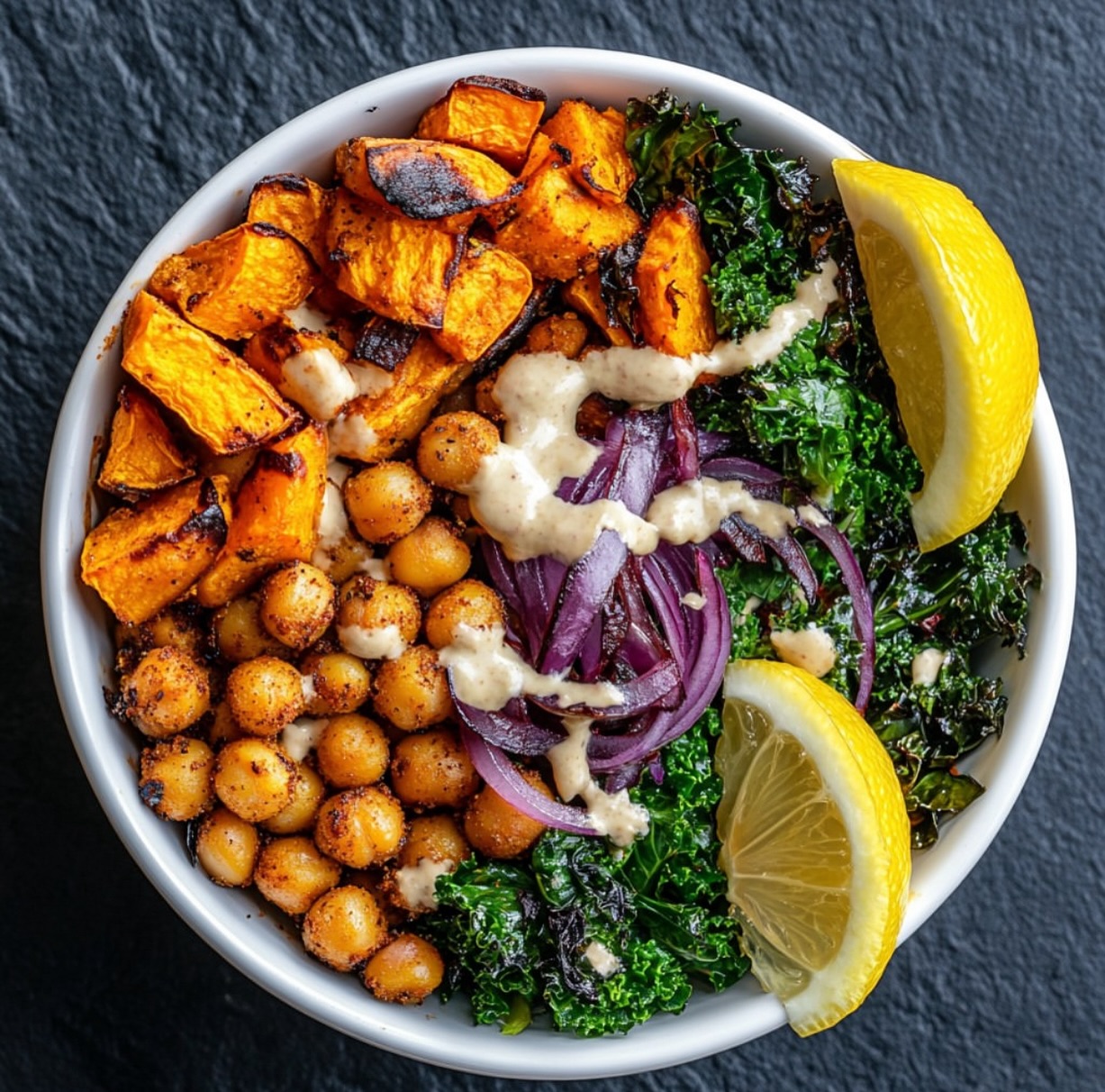 Sweet Potato Chickpea Buddha Bowl