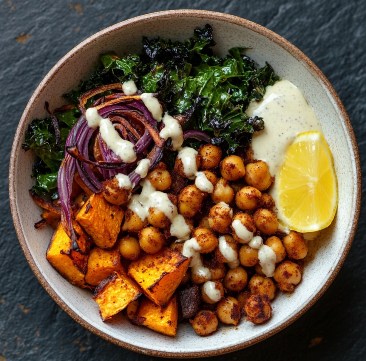 Sweet Potato Chickpea Buddha Bowl