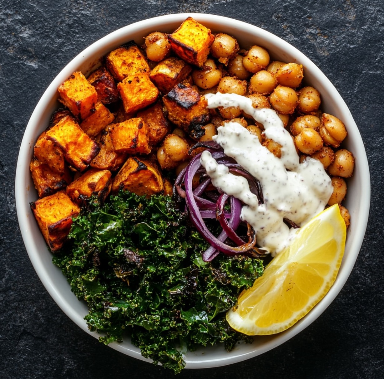 Sweet Potato Chickpea Buddha Bowl