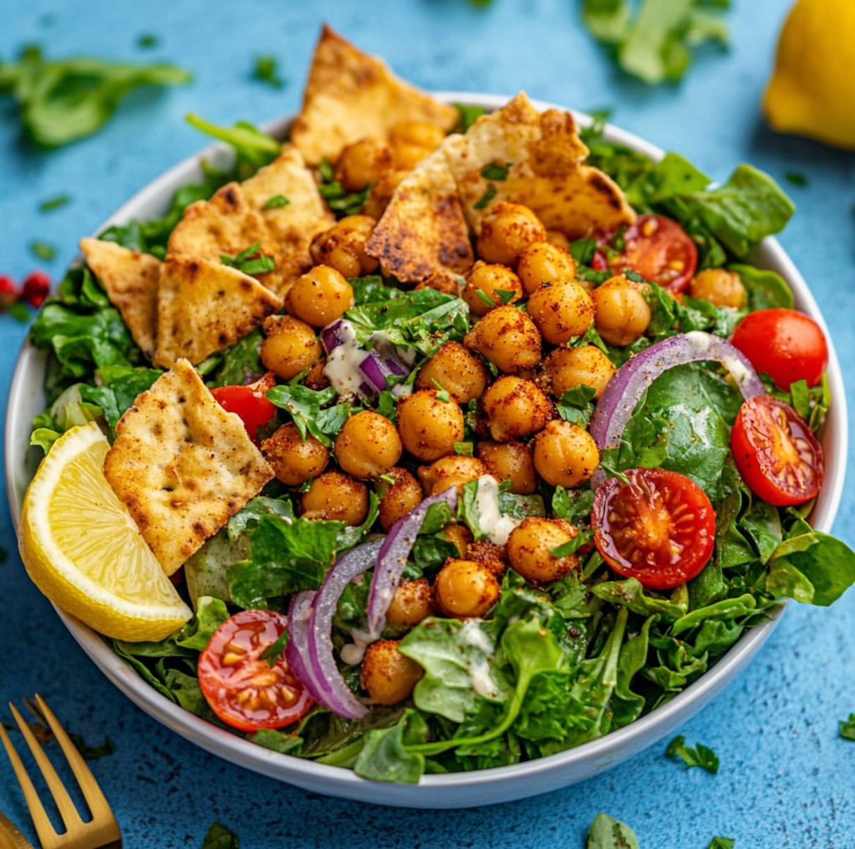 Vegan Chickpea Shawarma Salad