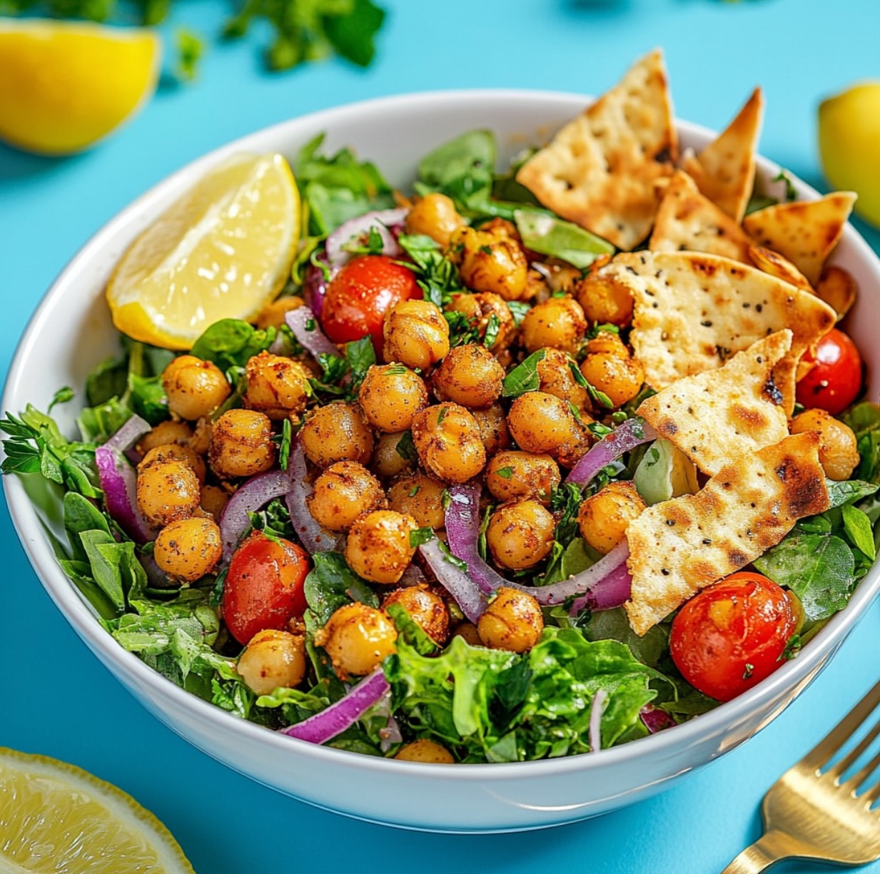 Vegan Chickpea Shawarma Salad