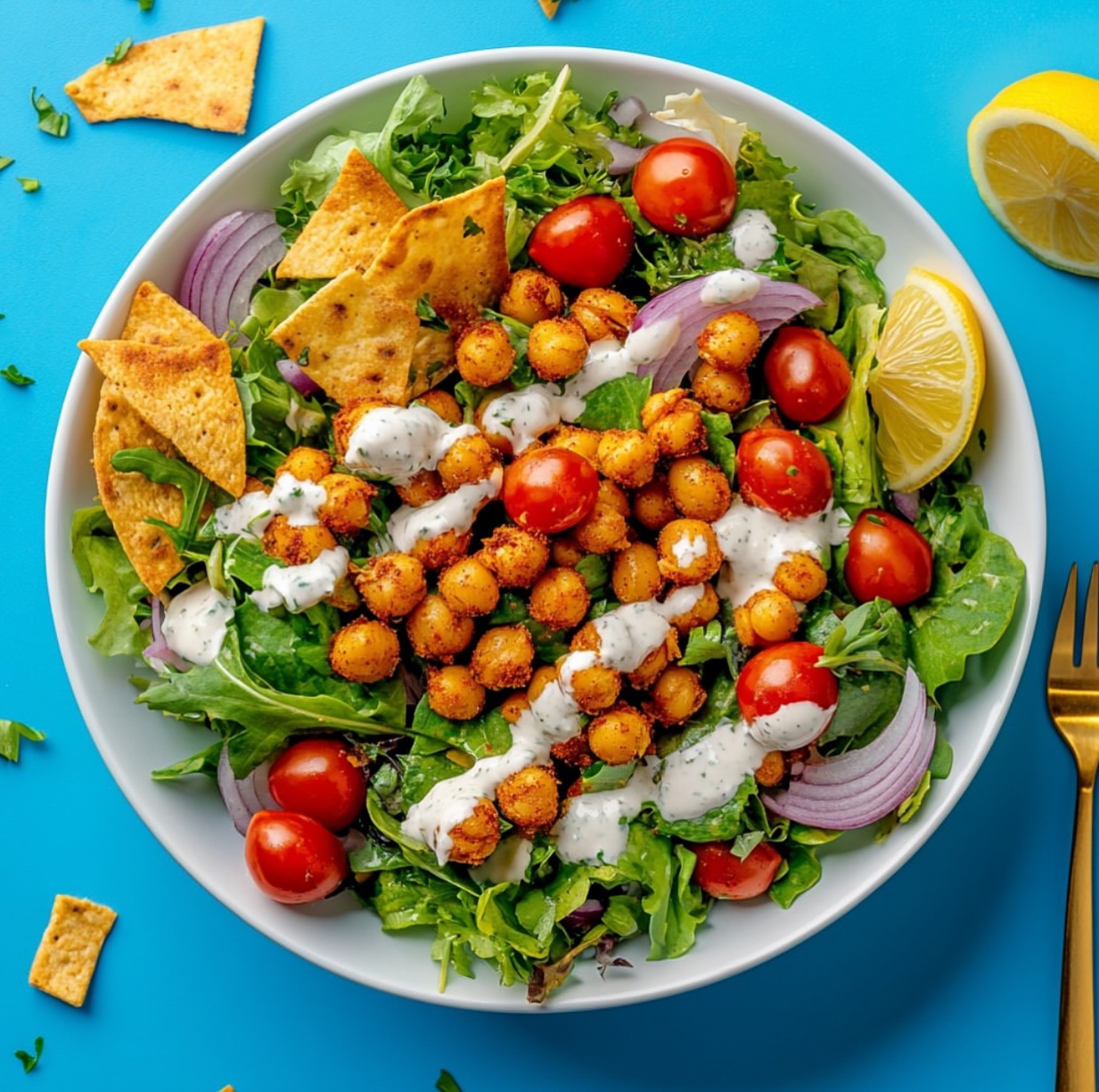 Vegan Chickpea Shawarma Salad